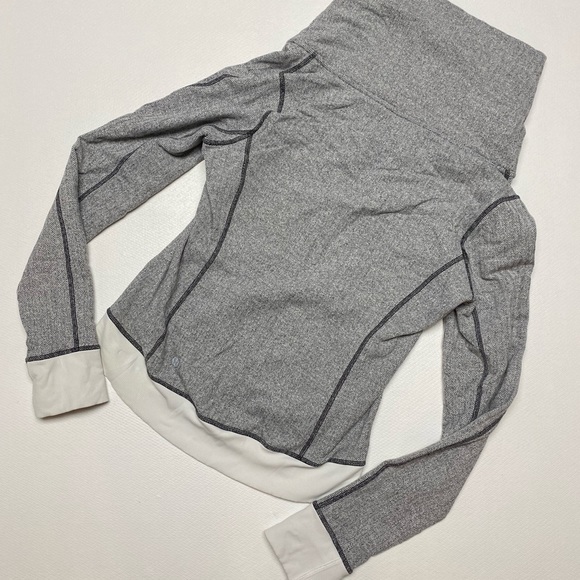 Lululemon Be Present Jacket in Heathered Herringbone Size 10 VGUC - Picture 3 of 15